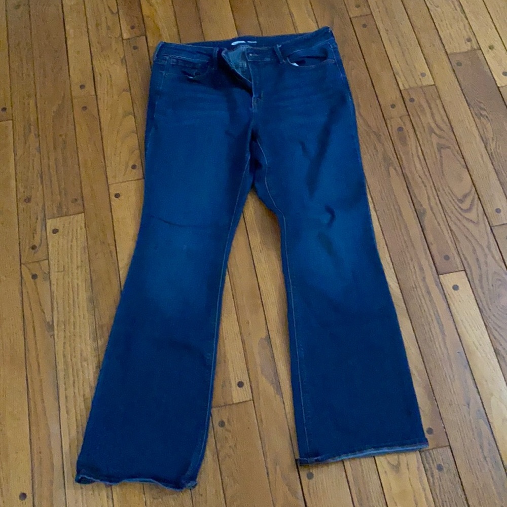 Mid rise micro flare jeans